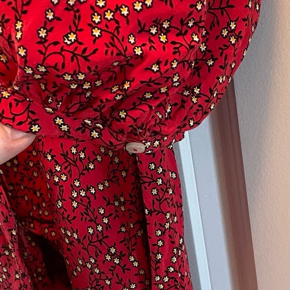 Free people red blouse - Picture 4 of 4